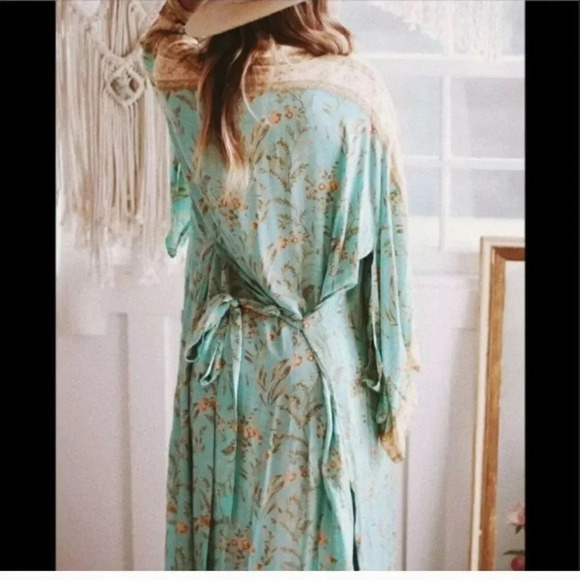 BOHEMIAN VINTAGE ROBE KIMONO - Picture 2 of 9